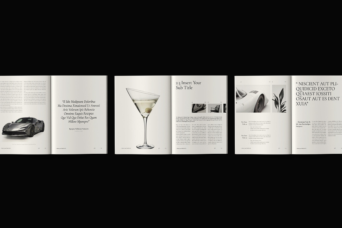 Book Title Layout Design Template, a Brochure Template by ArtisanaAura (Photo 10 of 21)