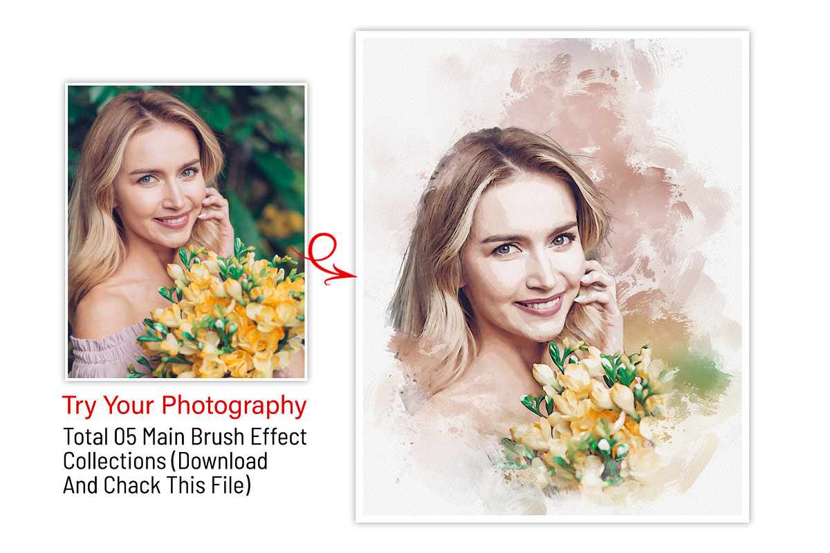 Costume Watercolor portrait Painting, an Action Add-On by MRI STUDIO (Photo 3 of 15)