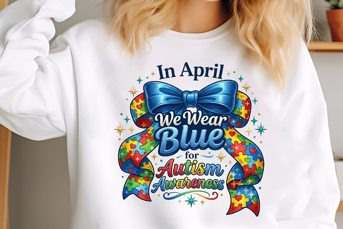 Wear Blue Autism April PNG, an Illustration by designcity5 (Photo 3 of 4)