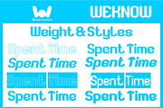 Spent Time font, a Sans Serif Font by weknow (Thumbnail 7 of 8)