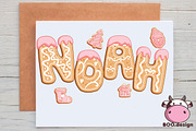 Gingerbread Cookie Font And Clipart, an Object Graphic by Boodesign (Thumbnail 4 of 4)