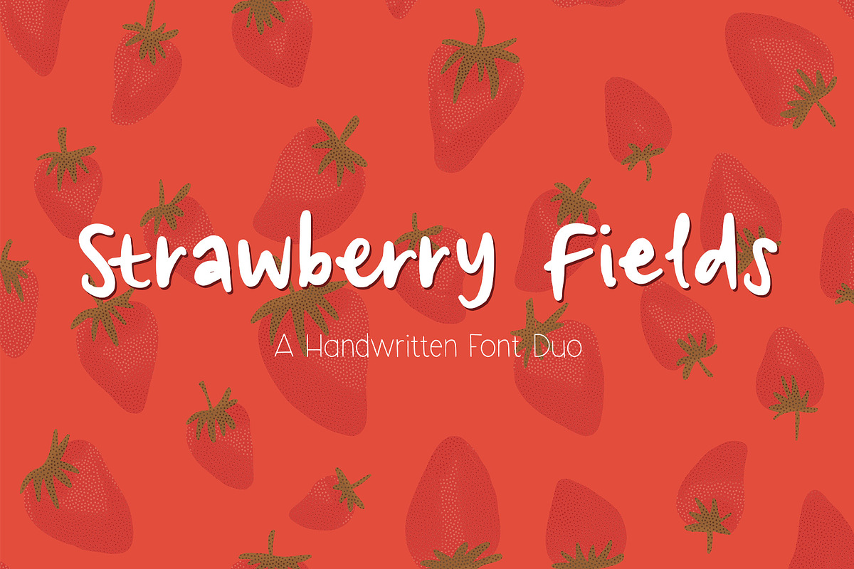 Strawberry Fields Font Duo