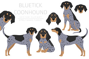 Bluetick Coonhound Clipart