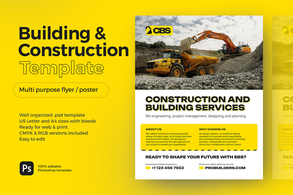 Building Construction Services Flyer