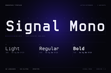 Signal Mono - Futuristic Monospace