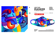 Cute Masker Design & mockup, a Mask Mockup by singpentinkhappy (Thumbnail 3 of 16)