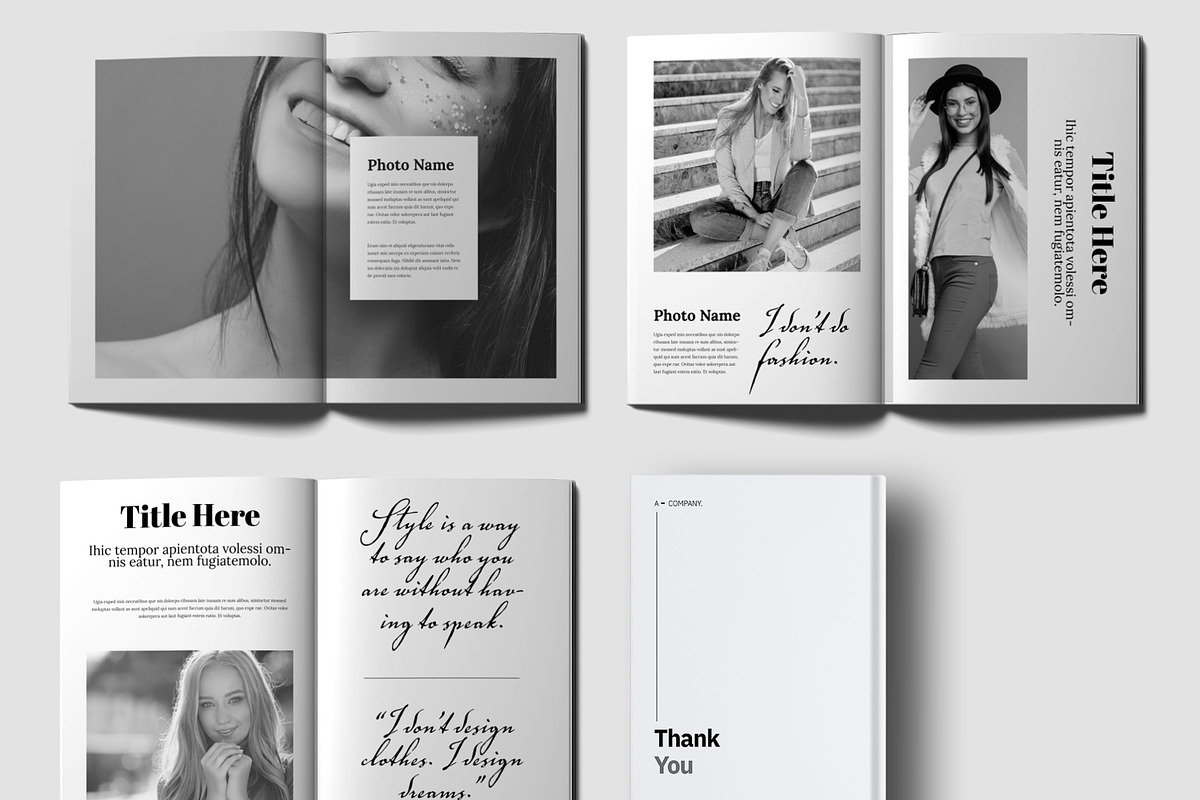 Look Book Template Layout, a Magazine Template by ContestDesign (Photo 4 of 4)