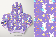 Bunny Chick- Purple, a Pattern Graphic by Jaselvii Studio (Thumbnail 3 of 5)
