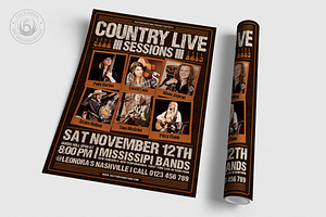 Country Live Flyer Template V6