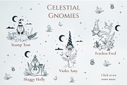 Magic Celestial Gnome Collection, an Illustration by KirillsWorkshop (Thumbnail 2 of 8)