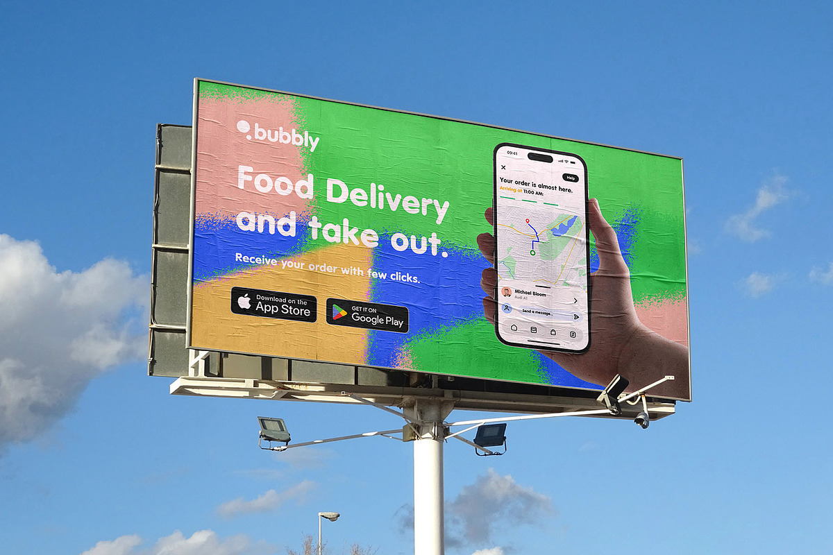 Billboard Poster Street Mockup, an Advertising Mockup by Asylab (Photo 2 of 5)
