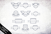 Vector badge set 11 pc. in 3 styles, a Templates & Theme by 4pixel (Thumbnail 4 of 5)