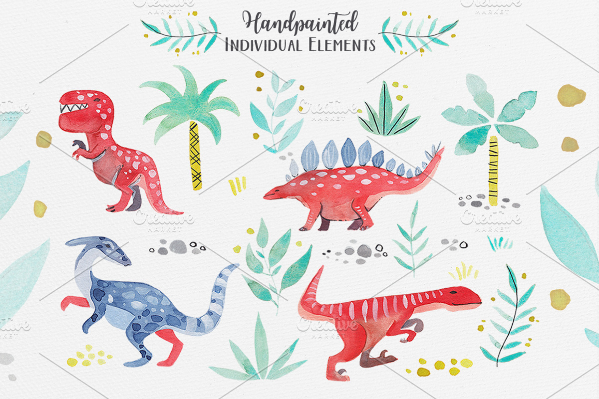 Jurassic Paint, a Pattern Graphic by Petite Salade (Photo 3 of 4)