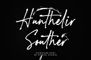 Hunthelir Souther – Signature Font, a Script Font by Fikryal Studio (Thumbnail 1 of 14)