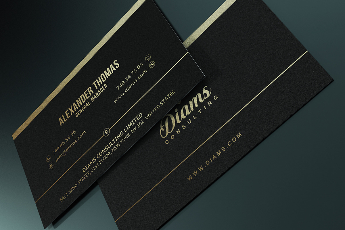 Simple Gold Business Card, a Business Card Template by Marvel (Photo 3 of 5)