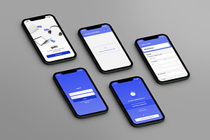 Isometric Phone Mockups