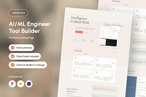 AI/ML Engineer Portfolio Website, a Landing Page Template by productype1