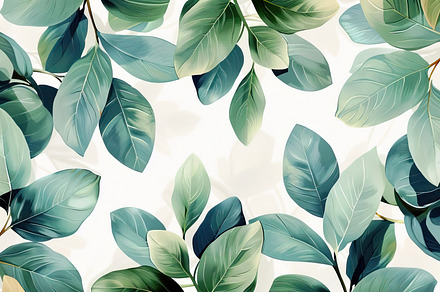 Lush Green Foliage Background, Gener, a Photo by LOGOCREATIVE