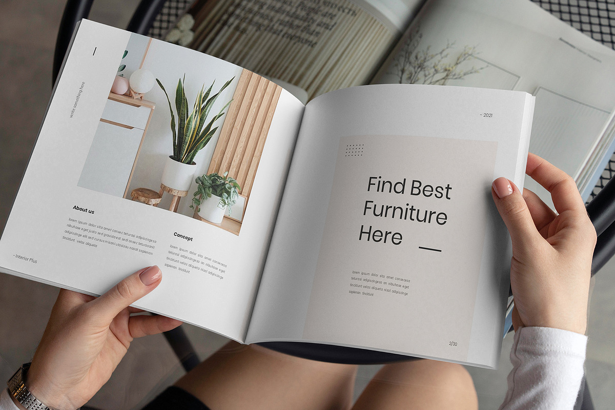 Square Brochure Mockups, a Print Template by Dikarte.Store (Photo 11 of 13)
