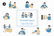The Golden Legacy Illustration, an Object Graphic by Jump Studio (Thumbnail 1 of 12)