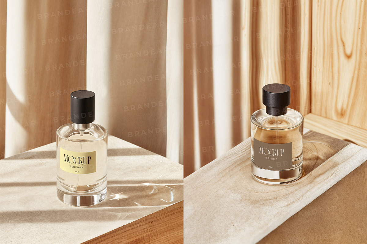 Perfume Bottle Mockup Set, a Packaging Mockup by Brandear Design (Photo 7 of 11)