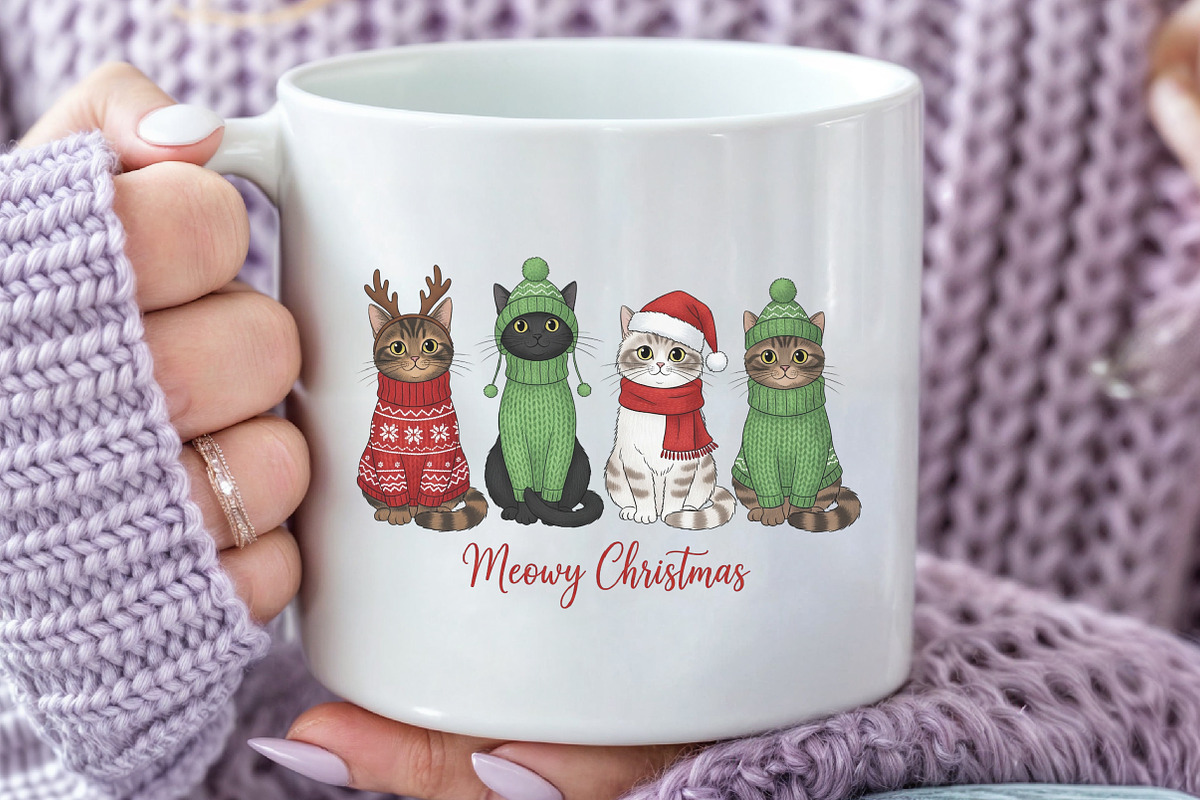 Meowy Christmas Png, Christmas Cat, an Icon by Black Bird Studio (Photo 3 of 4)