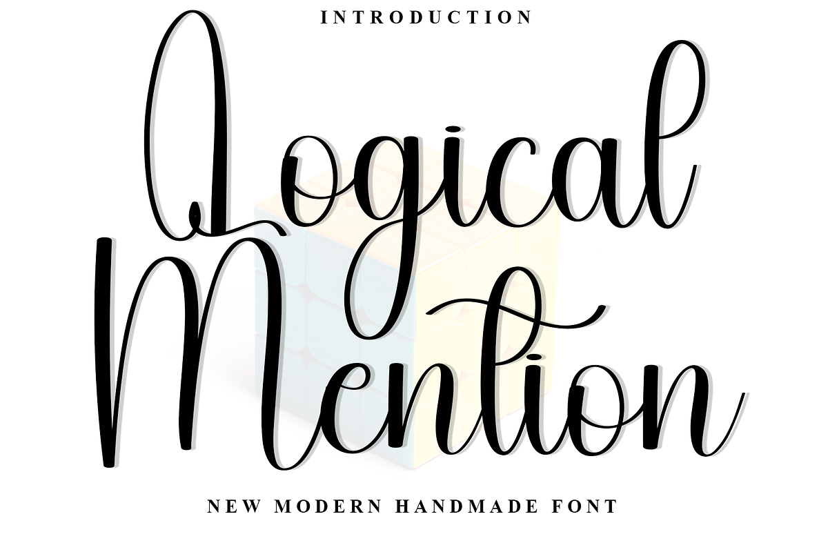 Logical Mention, a Script Font by InermediaSTUDIO (Photo 1 of 8)