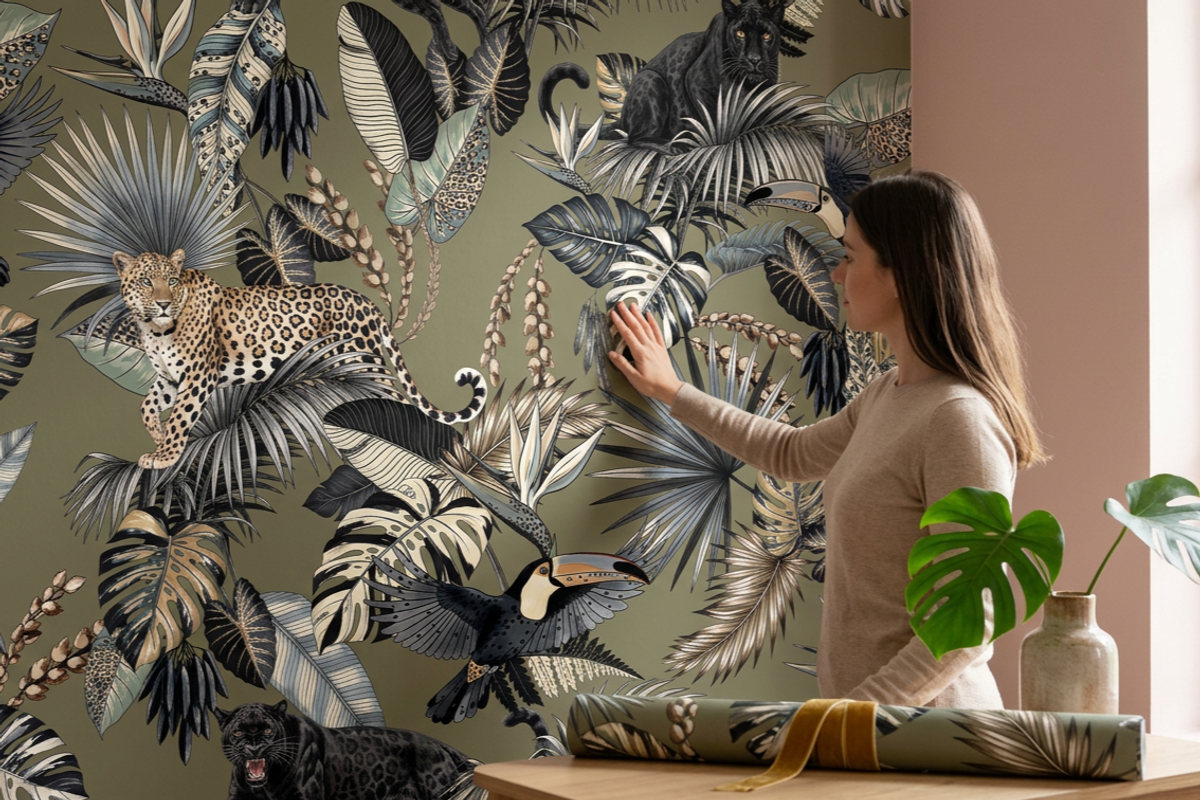 Indigo Jungle Tropical Seamles 2026, a Pattern Graphic by Luiz da Rolt Grathwohl (Photo 3 of 24)