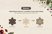 Snowflake SVG Bundle Ornaments Vol 1, an Object Graphic by Seaquint (Thumbnail 4 of 8)