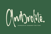 Ambrolite - Expressive handwritten, a Handwritten Font by Cititype (Thumbnail 1 of 15)