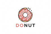 Pink Frosted Donut, a Branding & Logo Template by Logocreative (Thumbnail 1 of 2)