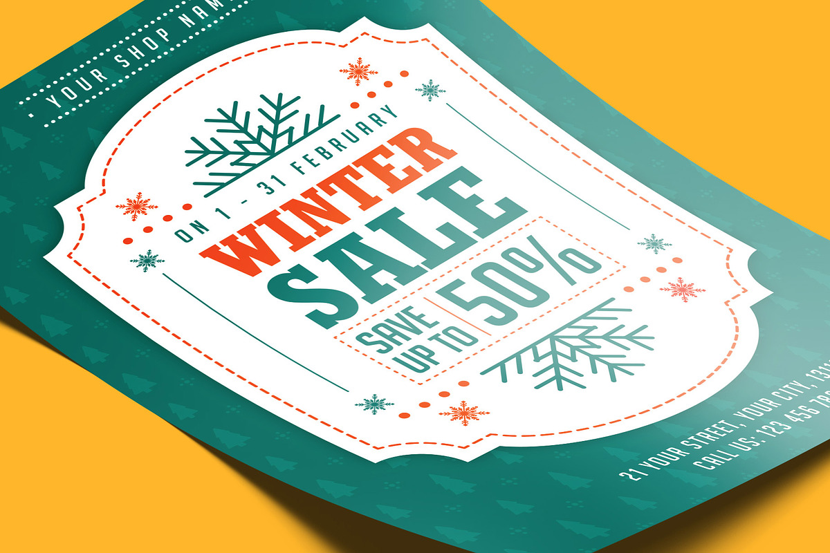 Winter Sale Flyer, a Flyer Template by Rafoz (Photo 4 of 12)