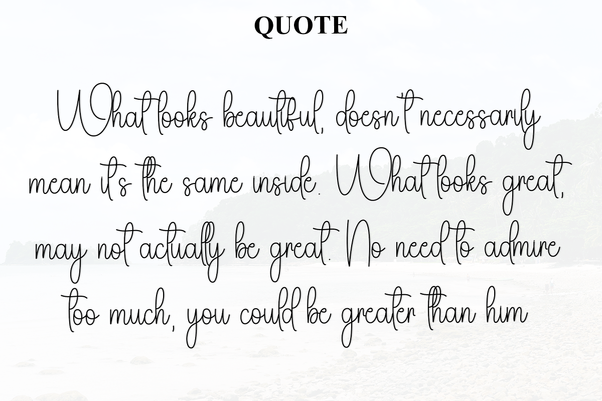 Beauty Sometimes, a Handwritten Font by InermediaSTUDIO (Photo 2 of 8)