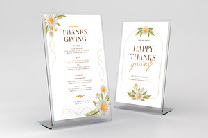 Thanksgiving Flyer Card Template