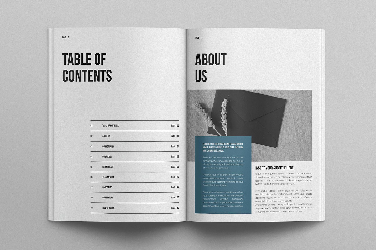 Company Brochure Template, a Brochure Template by E-Type (Photo 2 of 7)