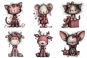 Sweet Christmas Animals PNG Bundle, an Illustration by Daily.Designs (Thumbnail 3 of 5)