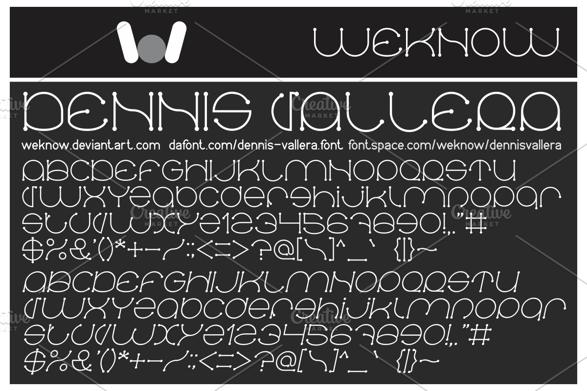 dennis vallera font preview 3
