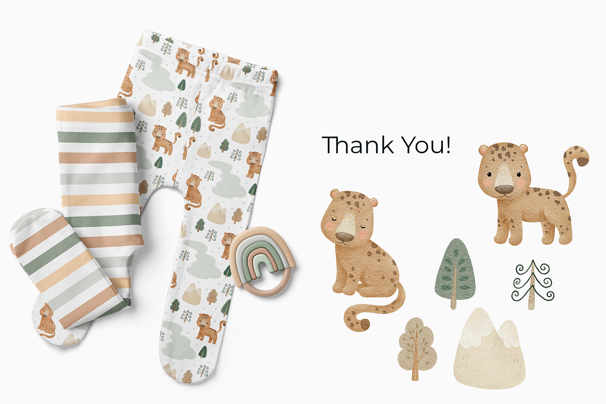 Baby Leopard Patterns Set, a Pattern Graphic by tetiartline (Photo 4 of 4)