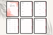 Pink Undated Digital Planner iPad, a Templates & Theme by HoneyGlowStudioCo (Thumbnail 4 of 9)