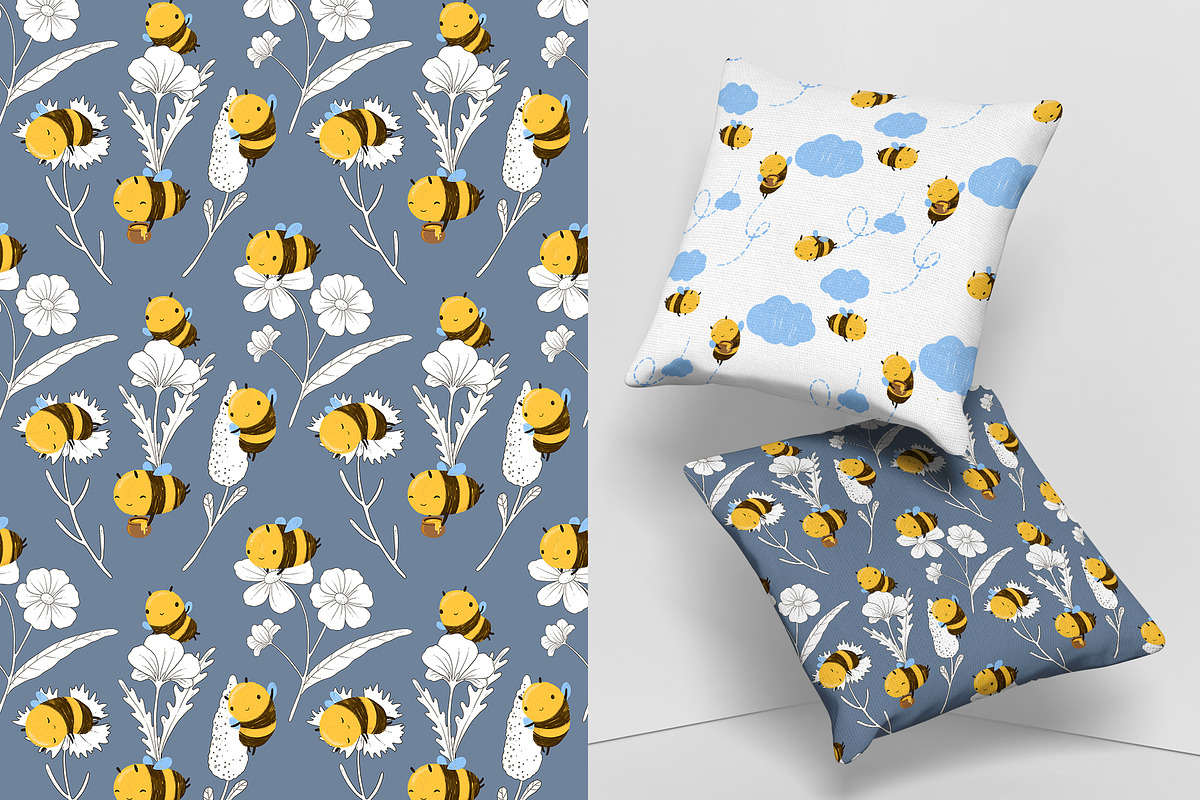 Cute Honey Bee Clipart, a Food Illustration by LukaJreym (Photo 6 of 10)