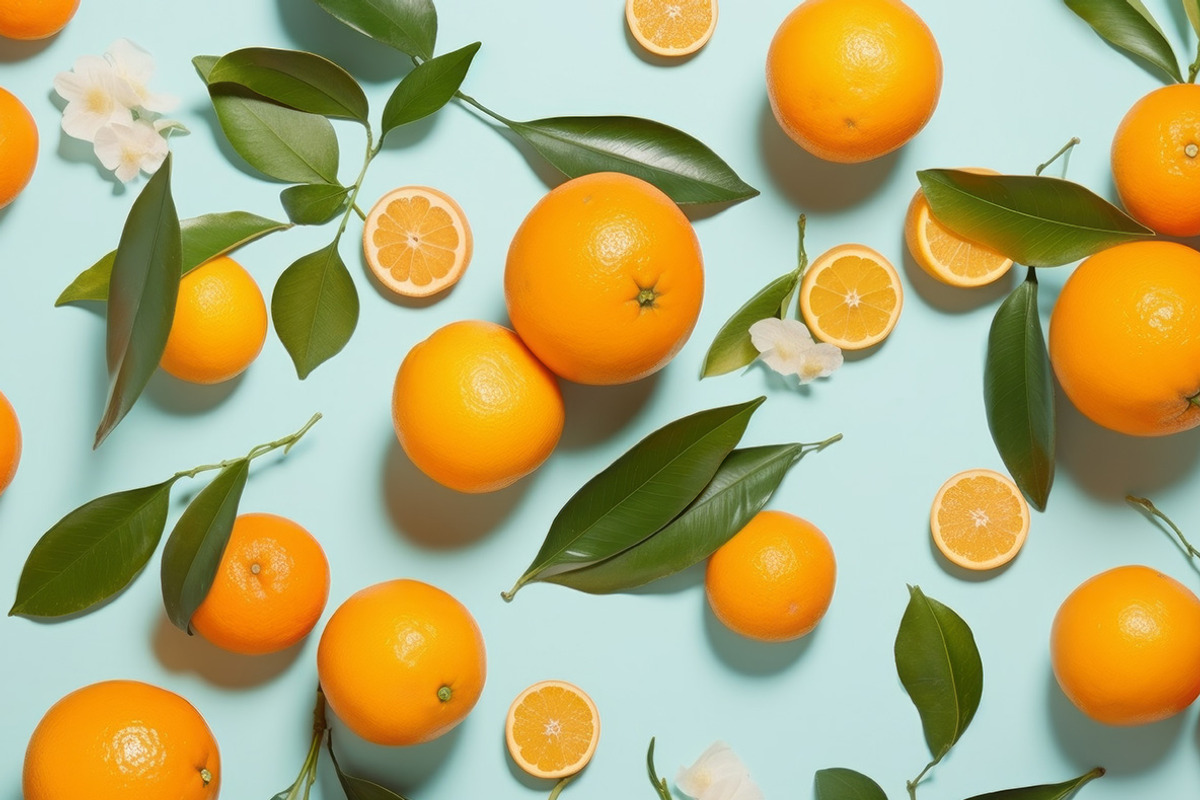 Oranges patterns - 23 images, a Food Illustration by Handmadefont (Photo 8 of 9)