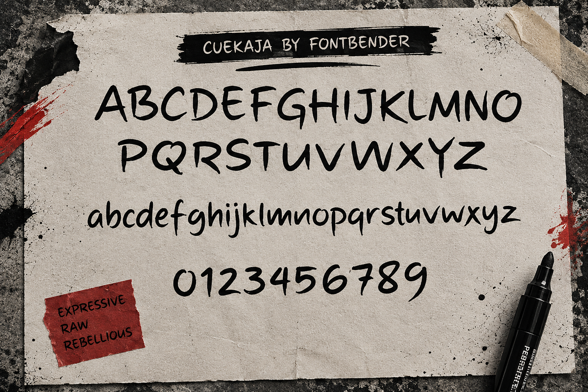Cuekaja, a Handwritten Font by FONTBENDER (Photo 2 of 5)