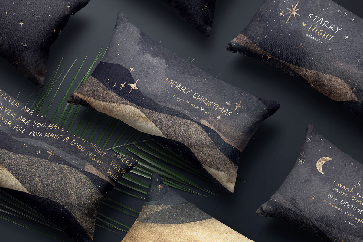 Abstract Landscape & Starry Night, a Texture Graphic by by creative paper (Photo 9 of 16)