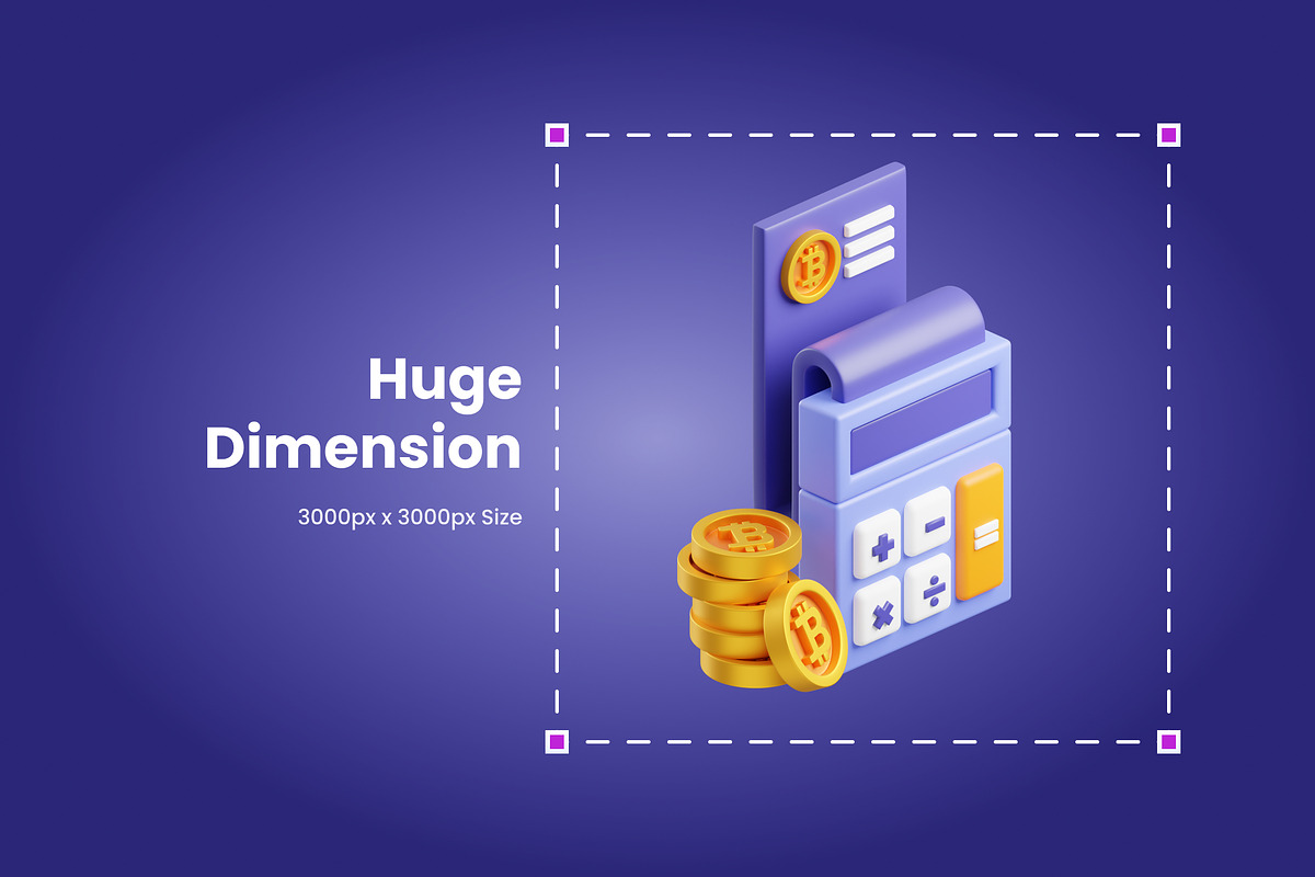 3D Cryptocurrency Trading Icon, an Object 3D Model by SLAB! Design (Photo 2 of 5)