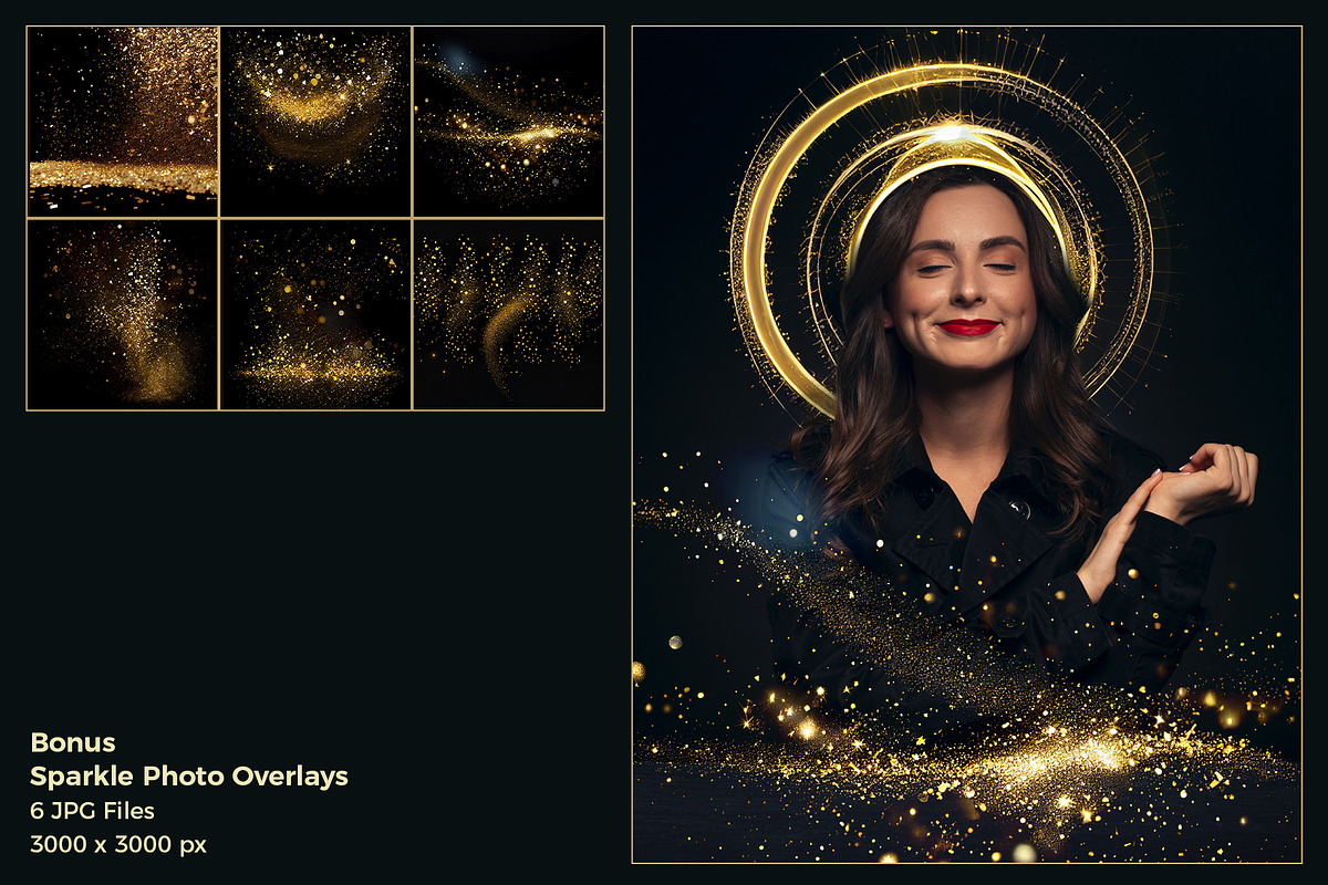 Golden Rings Light Overlays, a Layer Style Add-On by HappyNews (Photo 5 of 5)