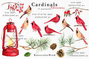 Christmas Cardinal Clipart