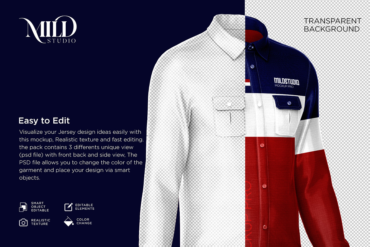 Men's workwear shirt set mockup, a Books & Magazine Mockup by Mildstudio (Photo 5 of 8)