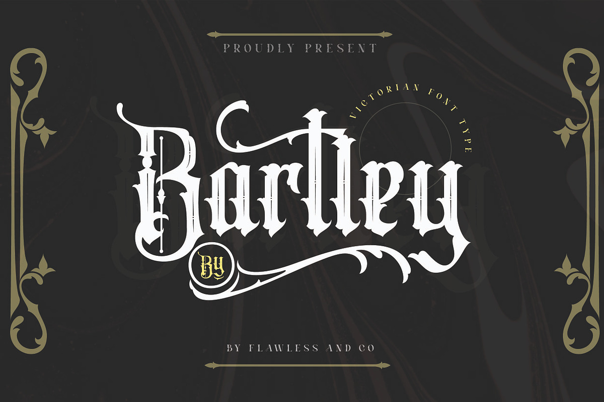Bartley - Blackletter Font Type, a Blackletter Font by Flawless And Co (Photo 1 of 10)
