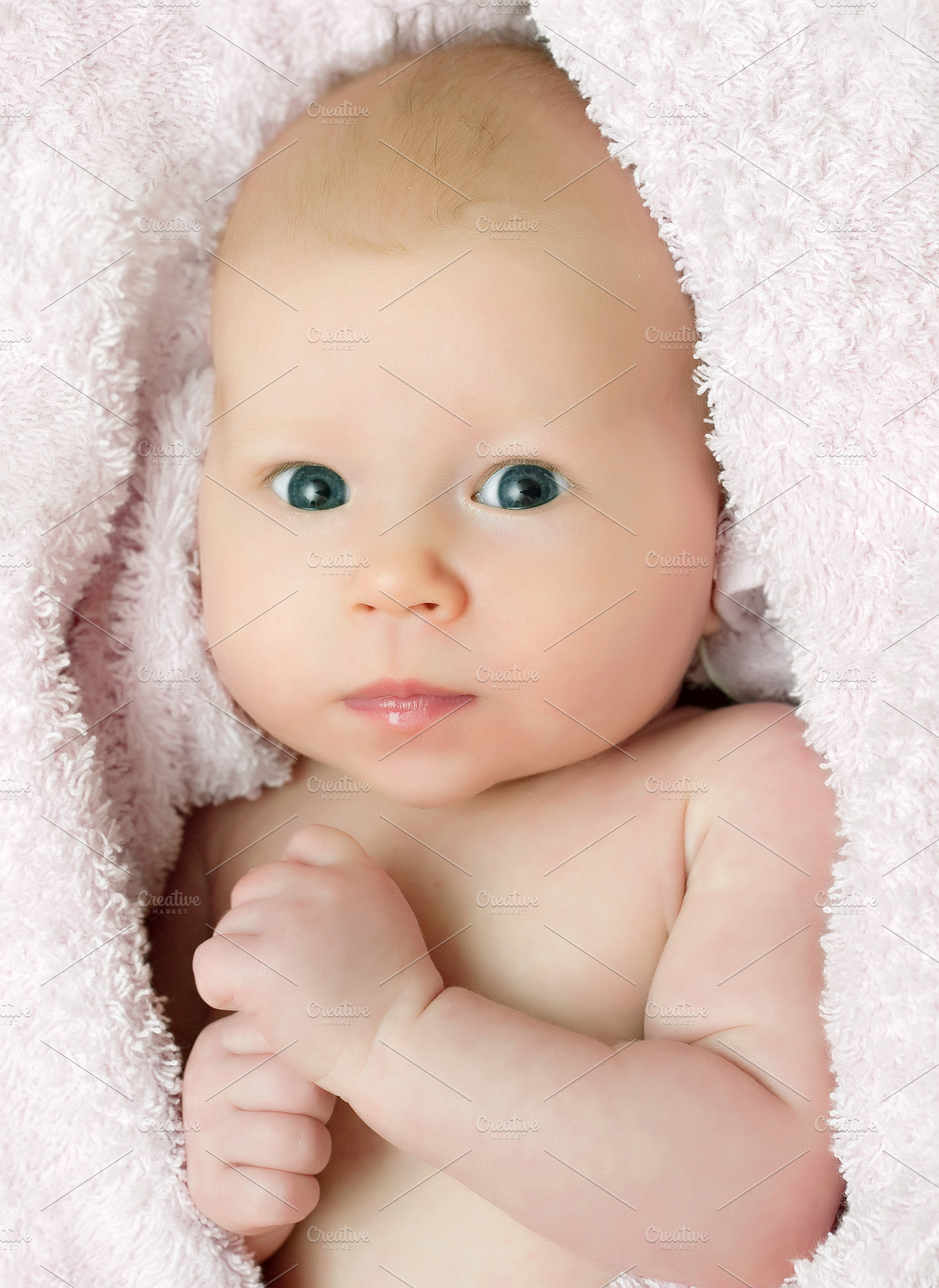 One month old baby, a Photo by saiko3p