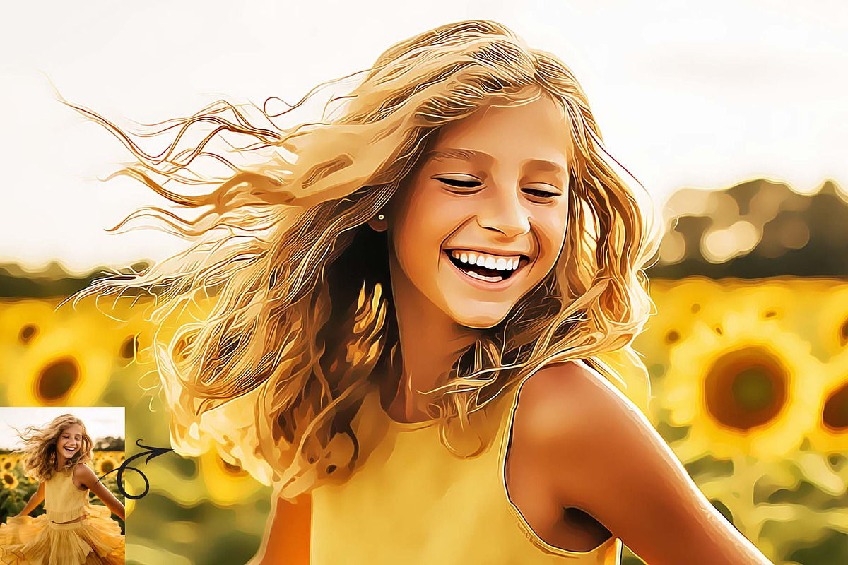 Portrait 0il Painting Action, an Action Add-On by MRI STUDIO (Photo 9 of 11)